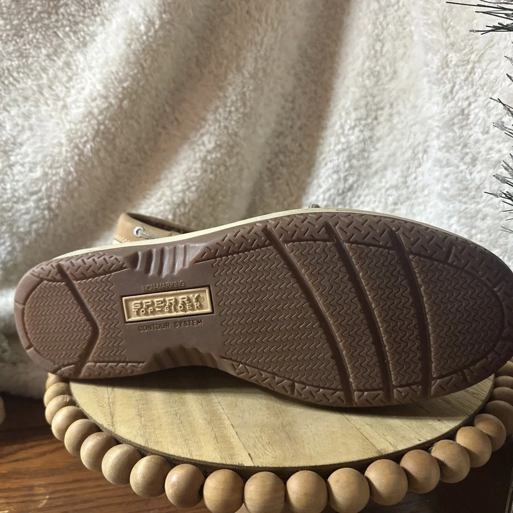 Boat Shoes, Sperry Top Sider Flats Lace Up Brown Leather Men's 11 M